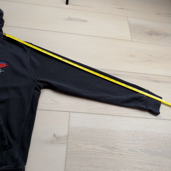 Nike Sportswear French Terry Pullover Hoodie Mens Medium Black DD4666-010 - Picture 10 of 12